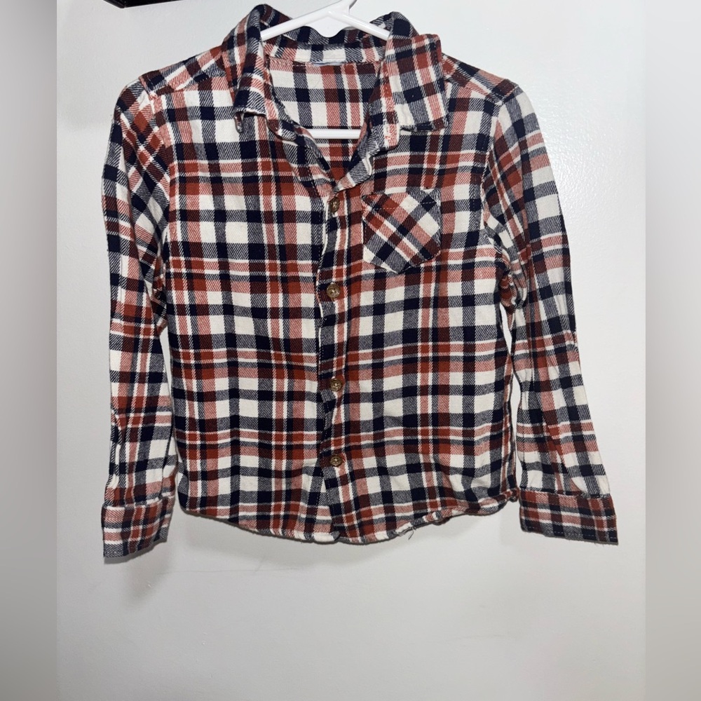 Kohl's Kids Plaid Button Down Shirt - Red, Blue, White